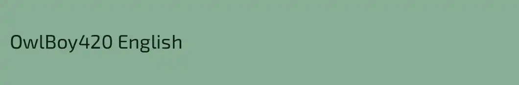 OwlBoy420 English